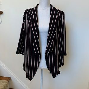 Emelia Size Medium Striped jacket 3/4 sleeve